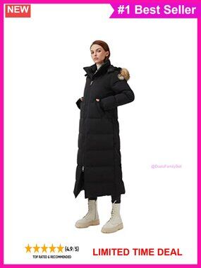 Fitouch Waukee Long Down Coat 750 Fill Power Winter Parka